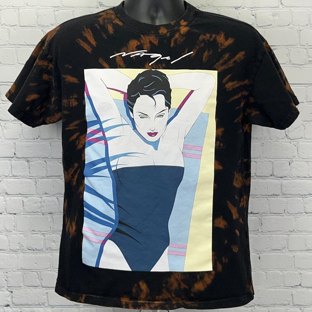 Forever 21 Patrick Nagel Artist Edition Graphic Art T Shirt Black 80s S Small